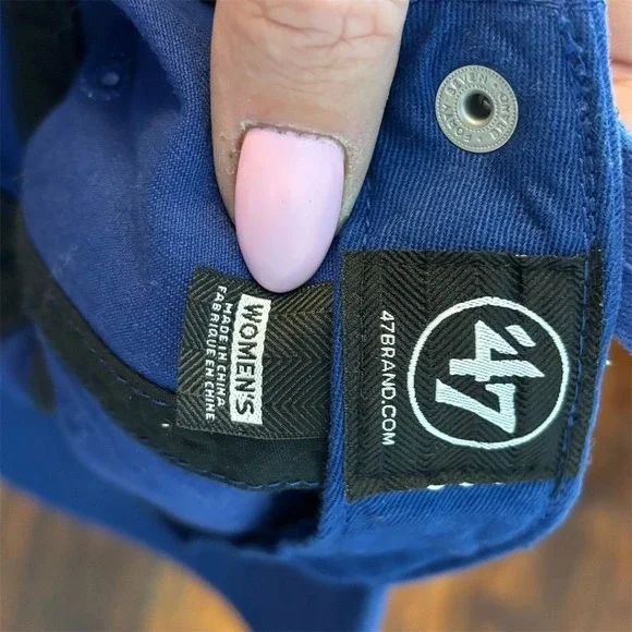 Denver Broncos Women's Adjustable Blue Cap 47 Brand NFL Hat - Picture 8 of 9